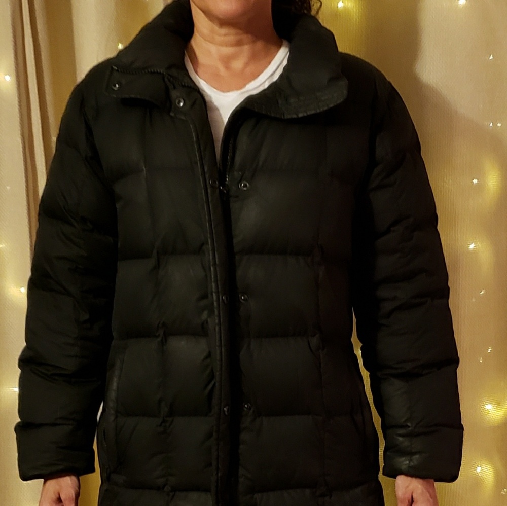 Warm, cozy down filled coat